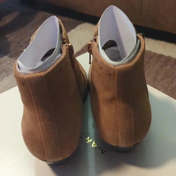 Marc Fisher Leather Western Detail Ankle Boots- Wanid - Picture 3 of 6